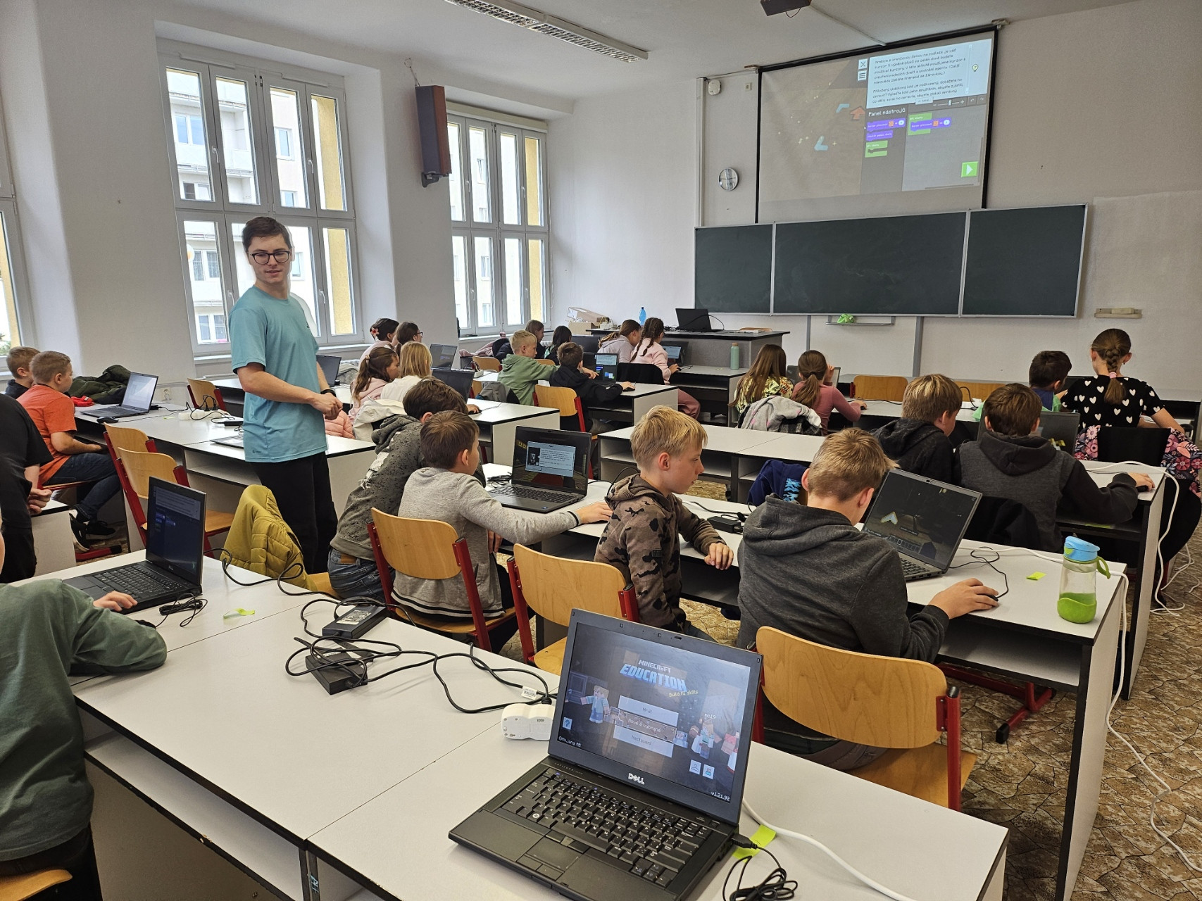 Minecraft na VOŠ a SPŠE Olomouc - workshop pro žáky ZŠ