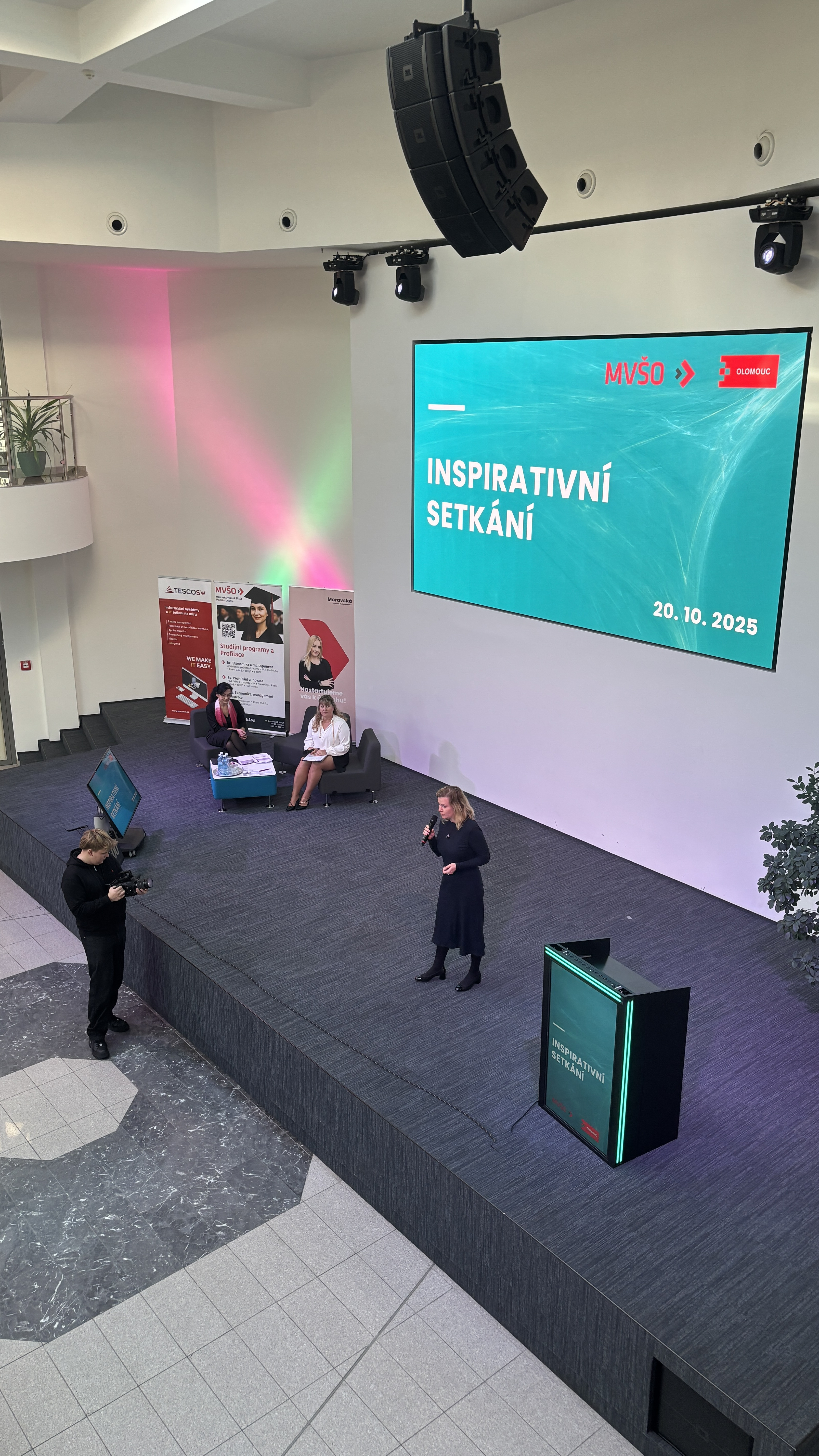 Inspirativní setkání se žáky základních škol v sále Orbis